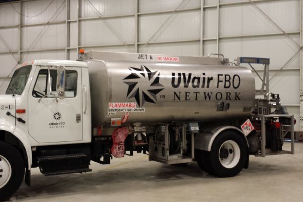 Vinyl Logo on UVair Tanker Truck